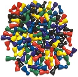 Houten Pionnen (120 stuks)