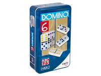 Domino Dubbel 6 Kleur Tin