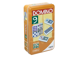 Domino Dubbel 9 Kleur Tin