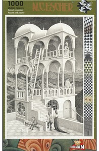 Afbeelding van het spelletje Belverdere - M.C. Escher Puzzel (1000 stukjes)