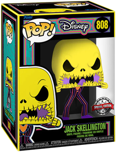 Afbeelding van het spelletje Funko Pop! - Disney Jack Skellington Blacklight #808