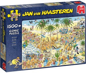 Afbeelding van het spelletje Jan van Haasteren - De Oase Puzzel (1500 stukjes)