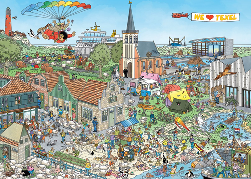 Jan van Haasteren - Rondje Texel Puzzel (1000 stukjes)-2