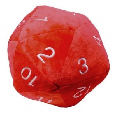 20-zijdige Jumbo Pluche Dobbelsteen - Rood