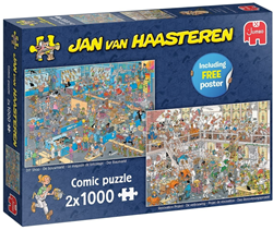 Jan van Haasteren - De Verbouwing & Doe-Het-Zelfwinkel (2x1000 stukjes)