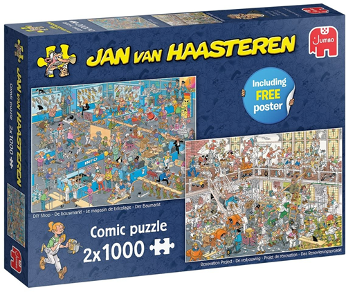 Jan van Haasteren - De Verbouwing & Doe-Het-Zelfwinkel (2x1000 stukjes)