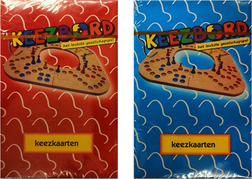 Keezbord Keezkaarten (Rood of Blauw)