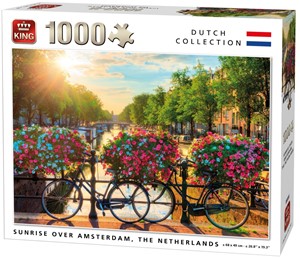 Afbeelding van het spelletje Sunrise Over Amsterdam Puzzel (1000 stukjes)