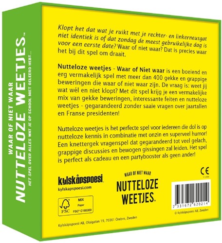 Waar of Niet Waar - Nutteloze Weetjes-2