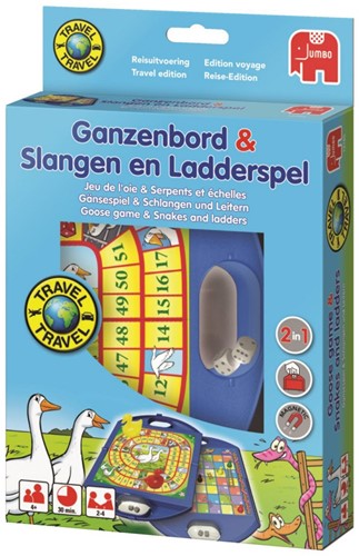 Ganzenbord / Slangen & Ladderspel Reisspel