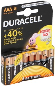 Afbeelding van het spel Duracell Batterijen Economy MN 2400 AAA (8 stuks)