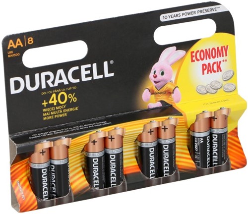 Duracell Batterijen Economy MN 1500 AA (8 stuks)
