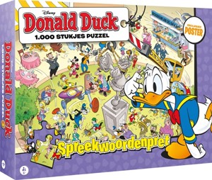 Afbeelding van het spelletje Donald Duck - Spreekwoordenpret Puzzel (1000 stukjes)