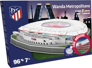 Afbeelding van het spelletje Atletico Madrid - Wanda Metropolitano 3D Puzzel LED (96 stukjes)