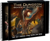 Dungeon Books of Battle Mats - 2 Book Set