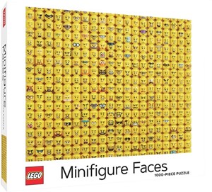 Afbeelding van het spelletje Lego Minifigure Faces Puzzel (1000 stukjes)