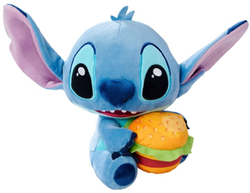 Disney - Stitch met Hamburger (25cm) 