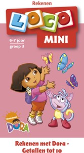 Afbeelding van het spelletje Loco Mini Boekje - Rekenen Met Dora - Getallen Tot 10