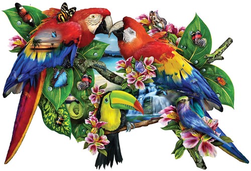 Parrots in Paradise Puzzel (1000 stukjes)