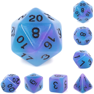 Afbeelding van het spelletje RPG Dice Set - Glow in the Dark Supernova