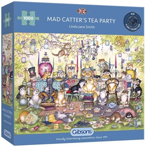Afbeelding van het spelletje Mad Catter's Tea Party Puzzel (1000 stukjes)
