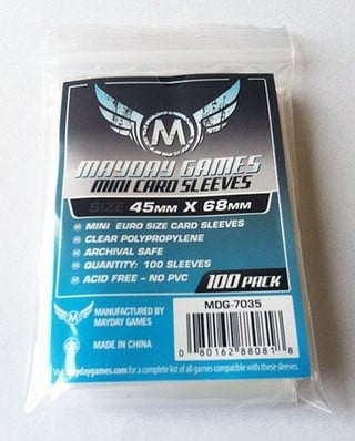 Sleeves Euro Mini 45x68 mm
