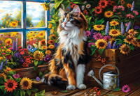 Blooming Cat Meditatio Puzzel (1000 stukjes)-2