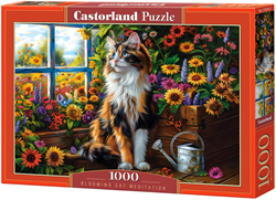 Blooming Cat Meditatio Puzzel (1000 stukjes)