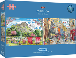 Afbeelding van het spel Elizabeth Blustin - Edinburgh Puzzel (2 x 500 stukjes)