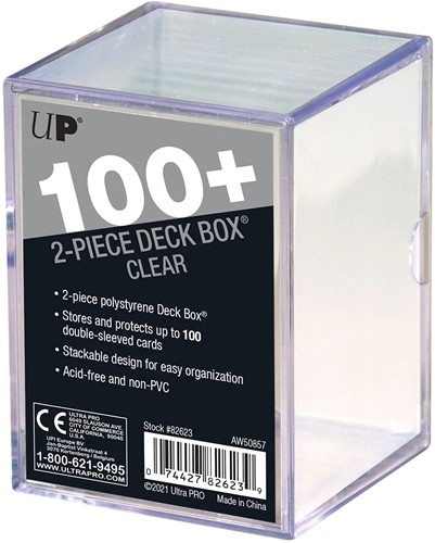 2-Piece Storage Box Clear 100+
