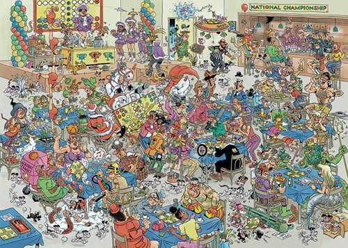 Jan van Haasteren - NK Mens Erger Je Niet Puzzel (2000 stukjes)-2