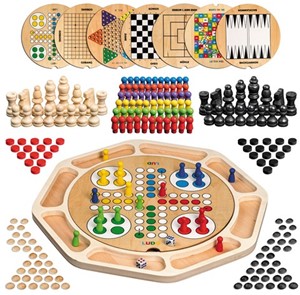 Houten Spellenverzameling 9