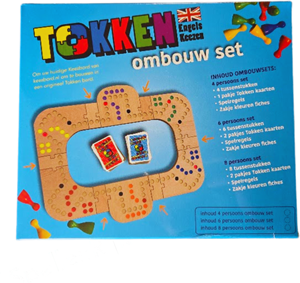Keezbord - Tokken Ombouwset Hout - 4 personen