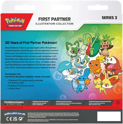 Pokemon First Partner Illustration Collection - Series 3-2