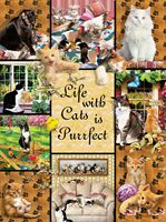 With Cats Life is Purrfect Puzzel (1000 stukjes)-2