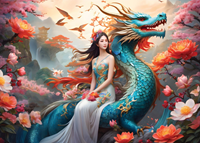 Blue Dragon Puzzel (500 stukjes)-2