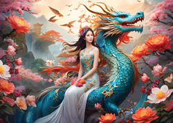 Blue Dragon Puzzel (500 stukjes)