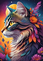 Floral Cat Puzzel (500 stukjes)-2