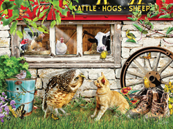 Lori Schory - Owl and Pussycat Puzzel (1000 stukjes)