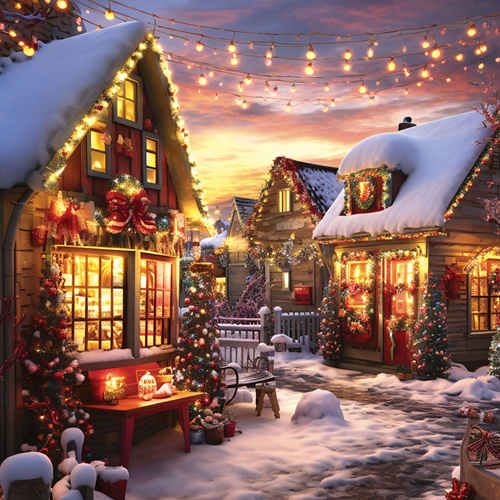 Christmas House Puzzel (1000 stukjes) -2