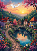 The Village on the Shore Puzzel (500 stukjes)-2