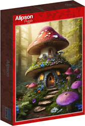 Mushroom House in the Undergrowth Puzzel (500 stukjes)