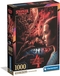 Stranger Things 4 - Vecna & Eleven Poster Puzzel (1000 stukjes) 