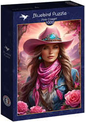 Pink Cowgirl Puzzel (1000 stukjes)