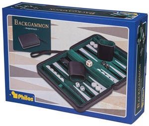 Philos Backgammon - Magnetisch Reiskoffef Alonnisos met Handvat