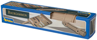 Backgammon - Oprolbaar Reiskoffer met speelbord (Kunstleer)