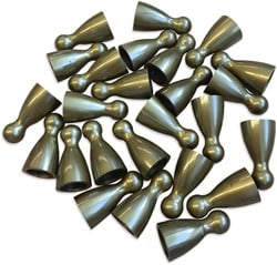 Plastic Spel Pionnen 12x24mm Goud (100 stuks)