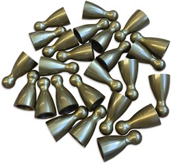 Plastic Spel Pionnen 12x24mm Goud (25 stuks)