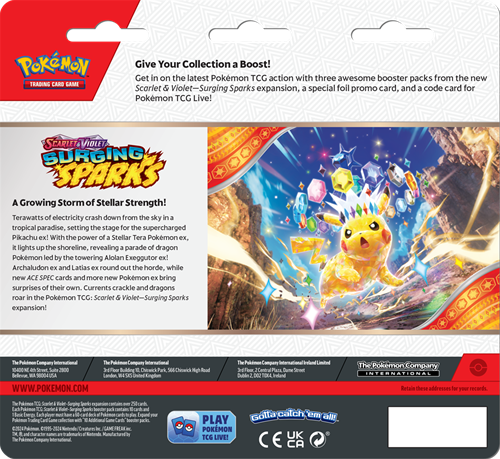 Pokemon - Surging Sparks Booster Blister Zapdos-2