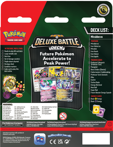Pokemon TCG Deluxe Battle Deck - Iron Valiant EX & Miraidon EX -2